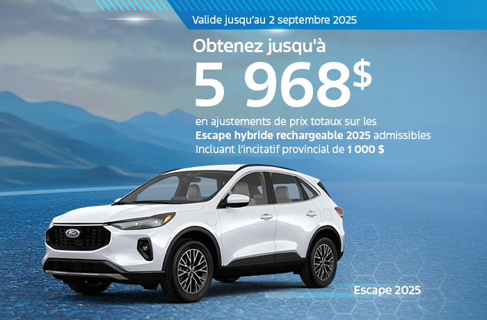 Bannière de Ford Escape 2025